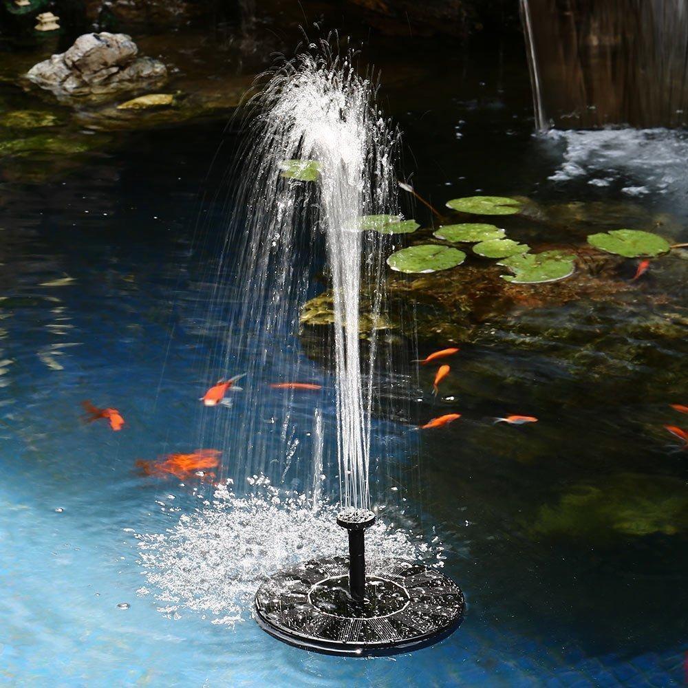 Solar Fountain Pump — 4 Nozzles, Built-in Battery, Garden Pond 1