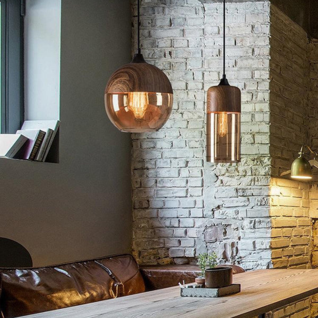 Scandinavian Wooden Pendant Light — Warm Nordic Glow E27 9