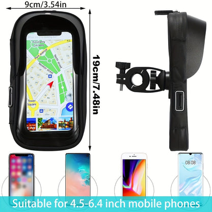 Porta Telefono Impermeabile per Bici e Moto con Rotazione 360°