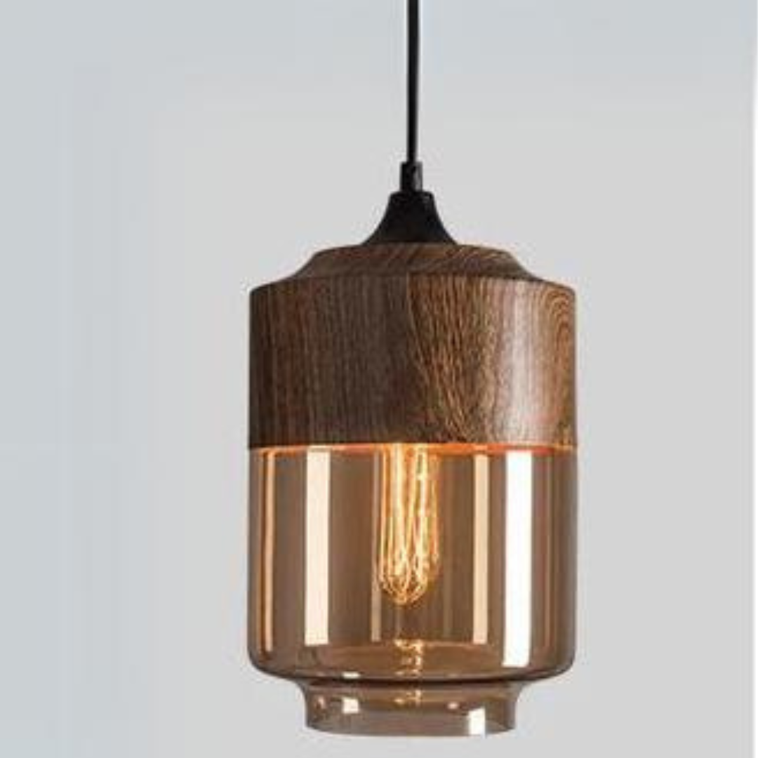 Scandinavian Wooden Pendant Light — Warm Nordic Glow E27 17