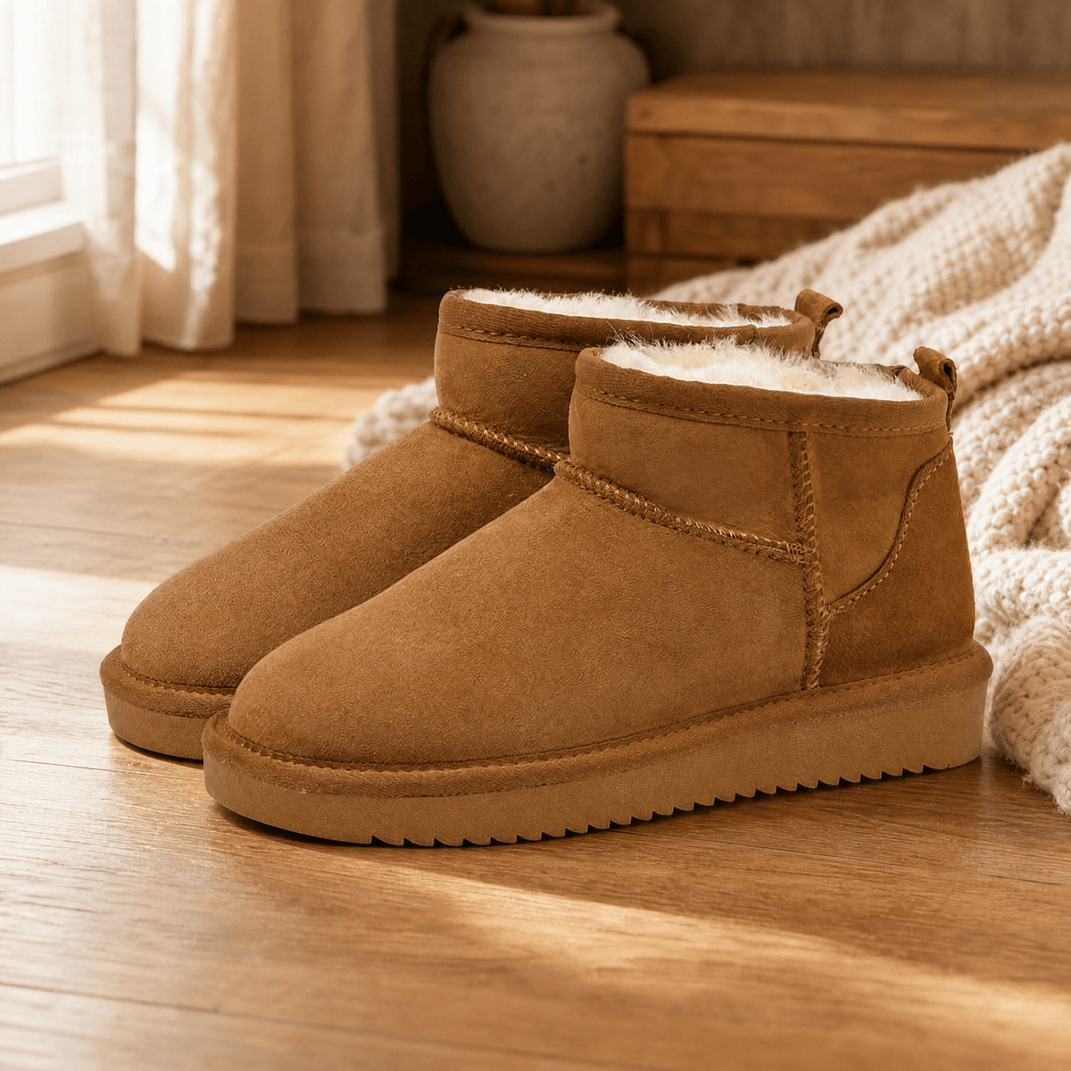 Women's Winter Ankle Boots with Faux Fur Lining — Sizes 36-42 1