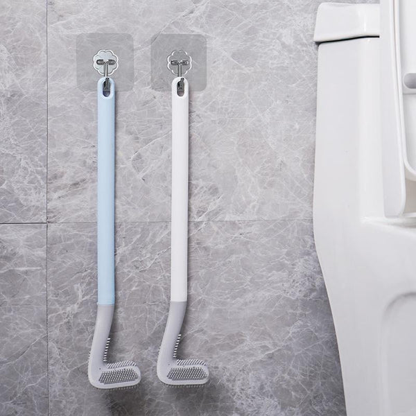 HygieneSwipe Flexible Toilet Brush — Flat Head & Wall Holder 11