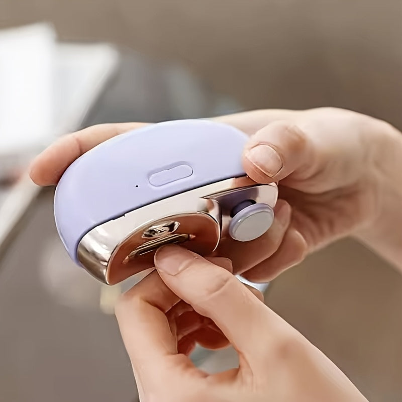Electric Nail Clipper with LED Light — Safe & Polishing 1