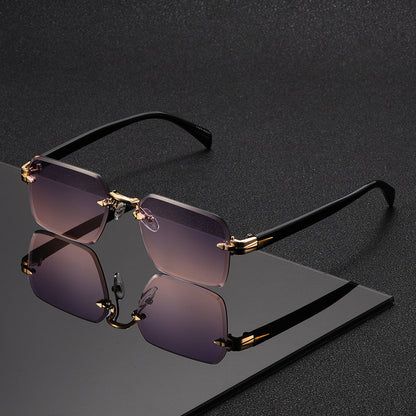 Rimless Square Glasses for Men — Lightweight Minimal Design 11