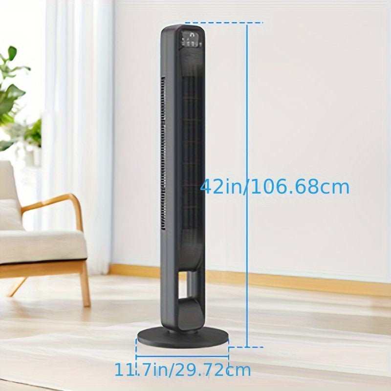 Bladeless Tower Fan — Silent, 12h Timer, 60° Oscillation 7