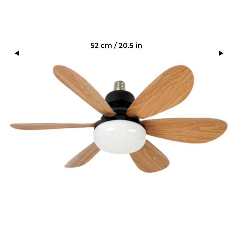 2-in-1 Ceiling Fan with Light — Instant Socket Installation 9