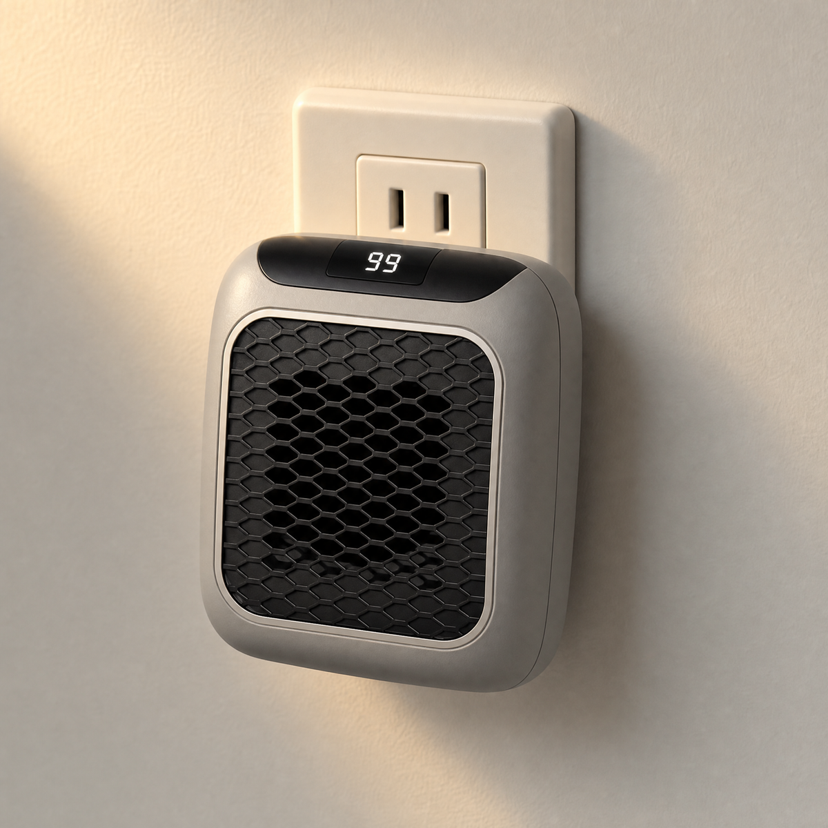 Wall-Mounted Mini Space Heater 800W — Remote Control LCD Display 3
