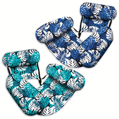 Inflatable Pool Lounge — Tropical Leaf Float for Adults 1