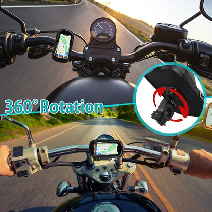 Porta Telefono Impermeabile per Bici e Moto con Rotazione 360°