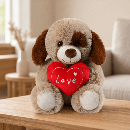 Teddy Bear & Dog Plush Toy with Satin Bow — 25-30 cm Soft 6
