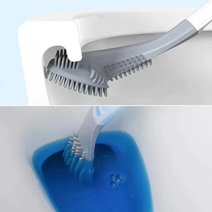 HygieneSwipe Flexible Toilet Brush — Flat Head & Wall Holder 12