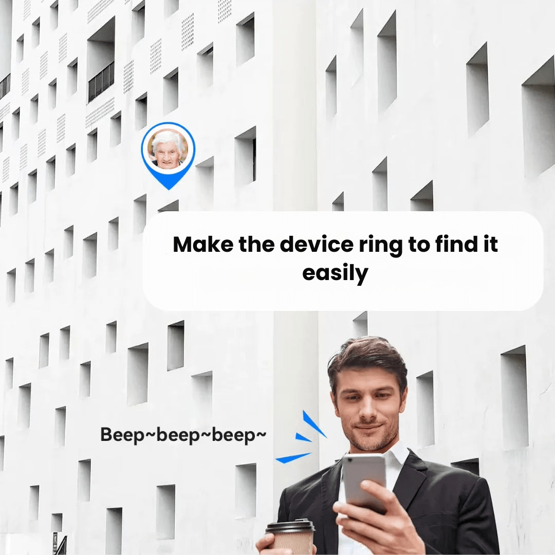 GPS Tracker per Anziani Impermeabile IP67 con Aggiornamenti in Tempo Reale
