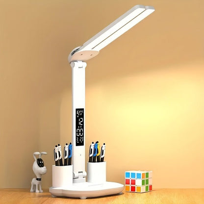 Adjustable LED Desk Lamp with Digital Display and USB Port 1