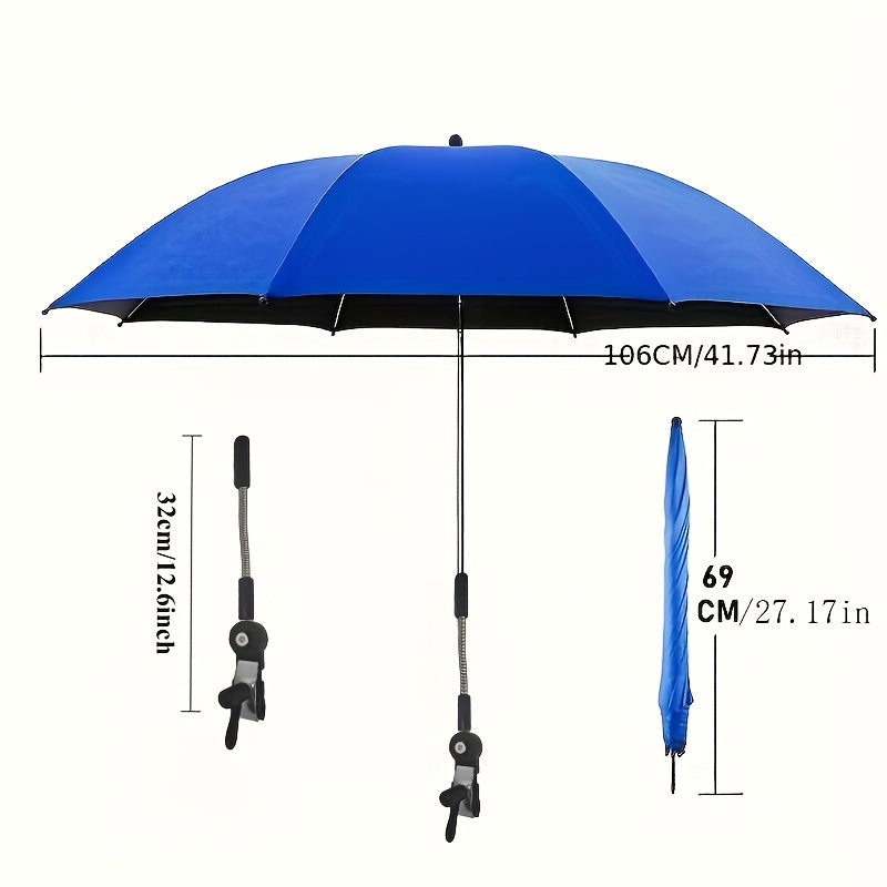 Adjustable Outdoor Sunshade Umbrella — 360° Clip-On Portable 3