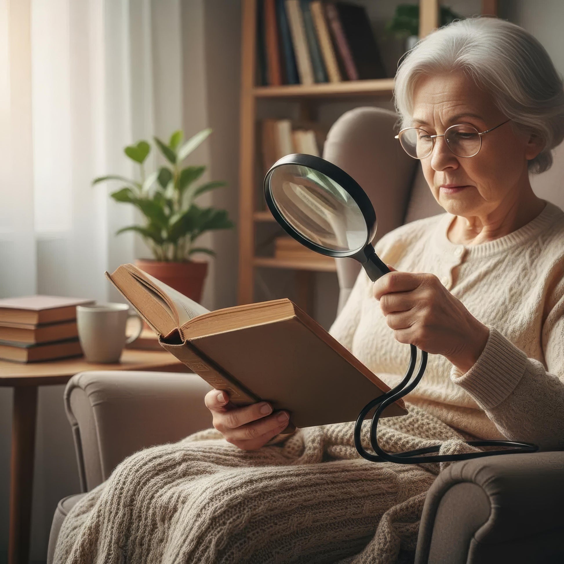 Lumi 5x Wearable Magnifier — Hands-Free Reading & Hobby Lens 10