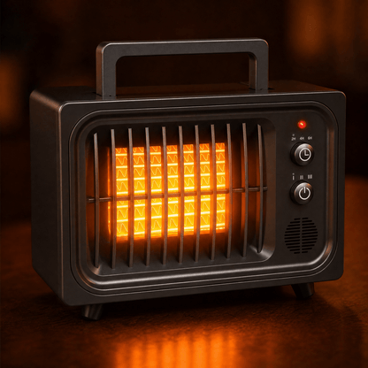 Mini Ceramic Desktop Heater 600W with Remote Control — PTC 5
