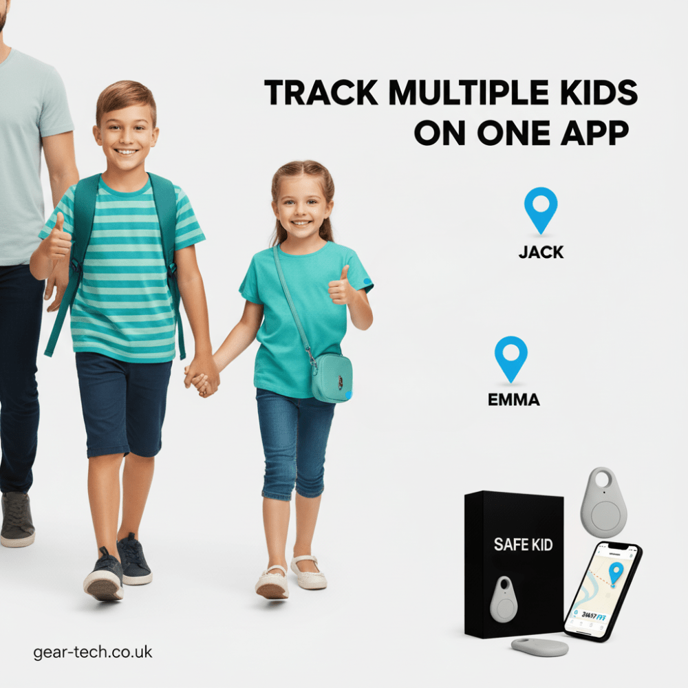 GPS Tracker per Bambini Localizzazione Tempo Reale SOS