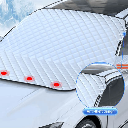 Magnetic Windshield Cover Car — Frost, Snow & Sun Protection 14