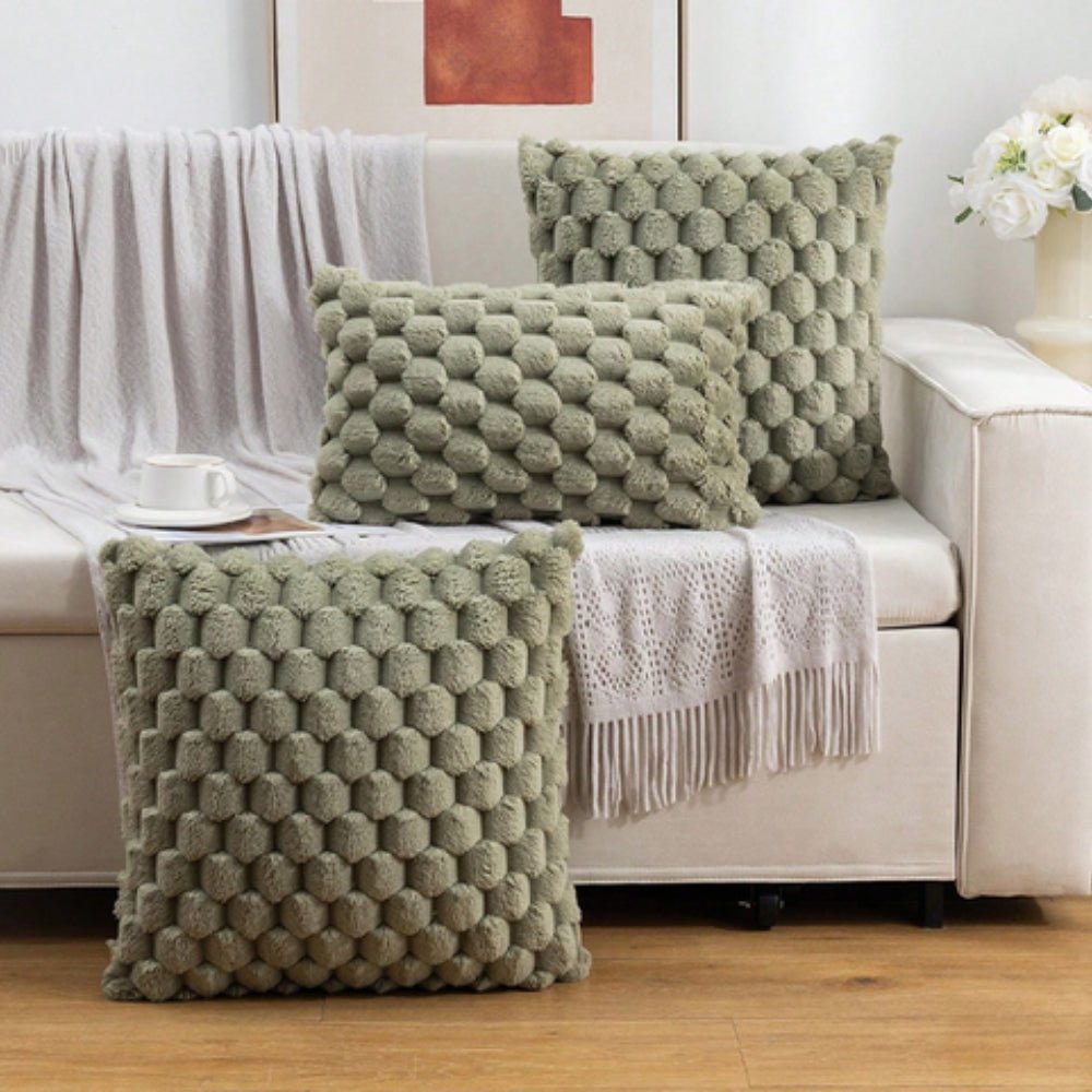 3D Texture Soft Cushion Cover — Decorative Sofa & Bed Pillow 9