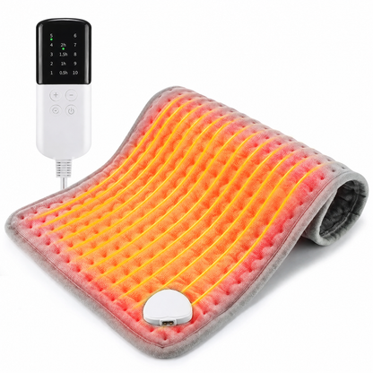 Electric Heating Pad 30×60 cm — 10 Heat Levels LCD Timer 1