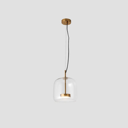 Lampada Sospensione Vetro Design Minimalista Moderna