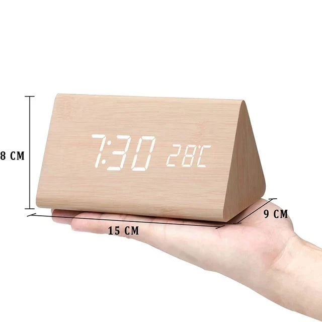 LED Alarm Clock with Voice Control — Minimalist Modern Design 8