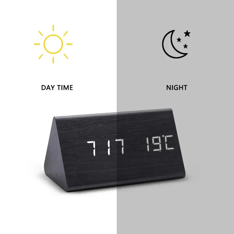 LED Alarm Clock with Voice Control — Minimalist Modern Design 10