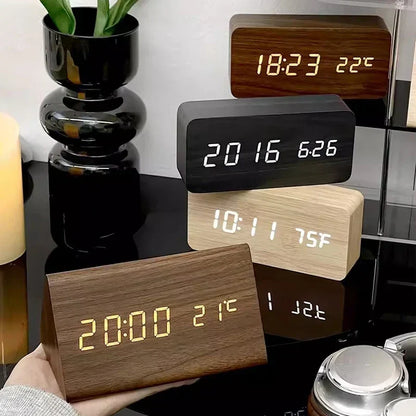 LED Alarm Clock with Voice Control — Minimalist Modern Design 2