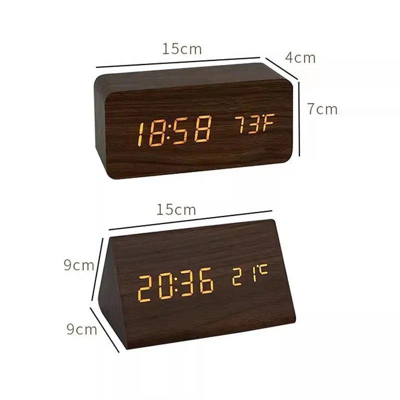 LED Alarm Clock with Voice Control — Minimalist Modern Design 9