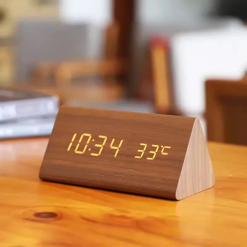 LED Alarm Clock with Voice Control — Minimalist Modern Design 4