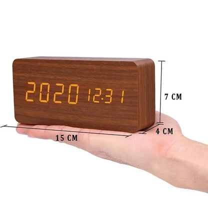 LED Alarm Clock with Voice Control — Minimalist Modern Design 12