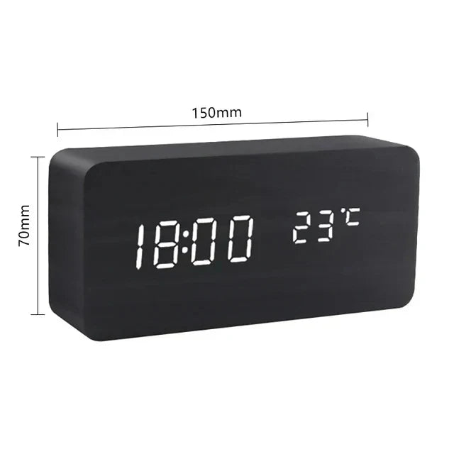 LED Alarm Clock with Voice Control — Minimalist Modern Design 11