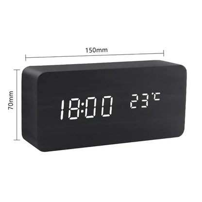 LED Alarm Clock with Voice Control — Minimalist Modern Design 11