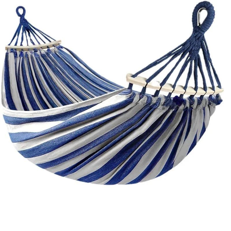 Draagbare dubbele tuinhangmat van antislipdoek