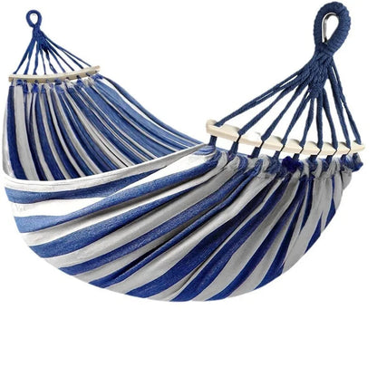 Draagbare dubbele tuinhangmat van antislipdoek