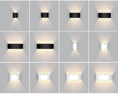 Waterdichte LED Buitenwandlamp in Aluminium - Elegant en Veilig Ontwerp