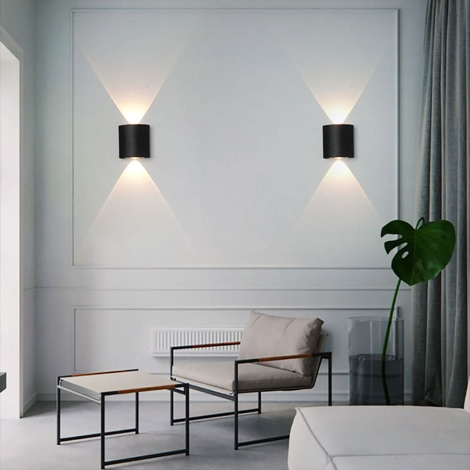 Waterdichte LED Buitenwandlamp in Aluminium - Elegant en Veilig Ontwerp