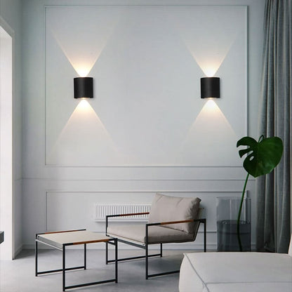 Waterdichte LED Buitenwandlamp in Aluminium - Elegant en Veilig Ontwerp