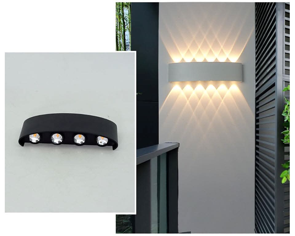 Waterdichte LED Buitenwandlamp in Aluminium - Elegant en Veilig Ontwerp