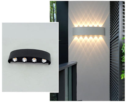 Waterdichte LED Buitenwandlamp in Aluminium - Elegant en Veilig Ontwerp