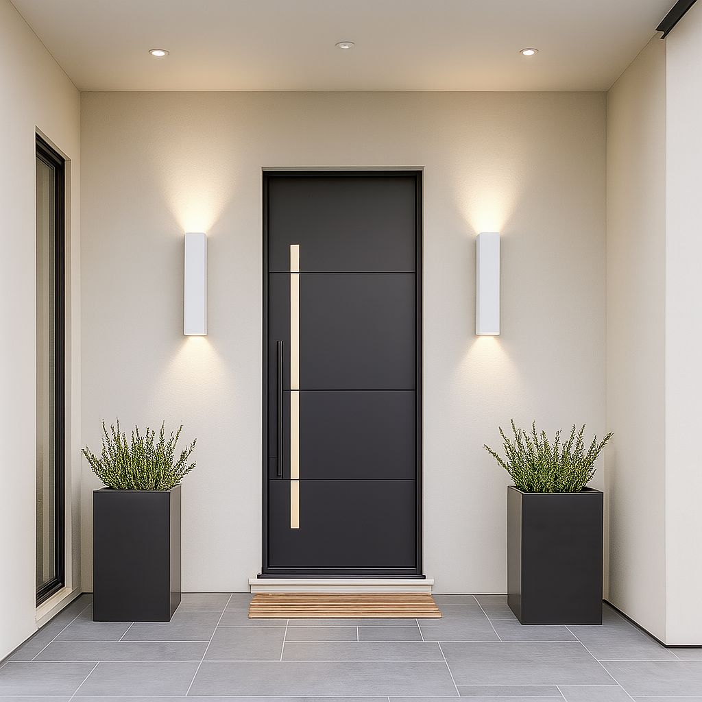 Moderne Buitenwandlampen met Witte LED's, Weerbestendig