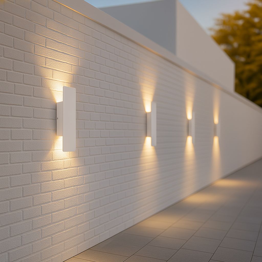 Moderne Buitenwandlampen met Witte LED's, Weerbestendig