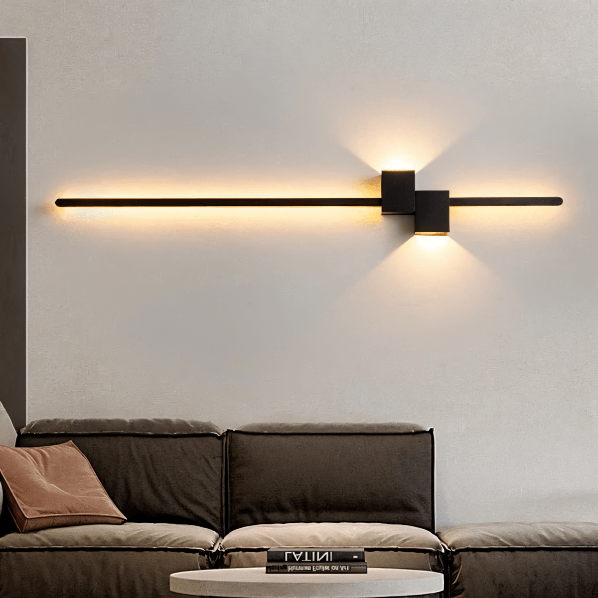 Minimalistische LED Wandlamp van Metaal, Indirecte Verlichting