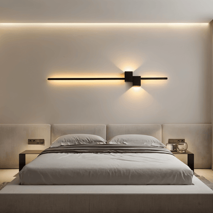Minimalistische LED Wandlamp van Metaal, Indirecte Verlichting