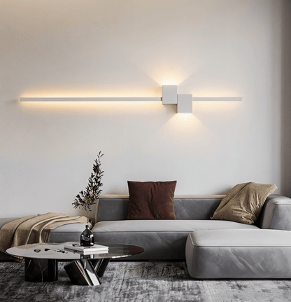 Minimalistische LED Wandlamp van Metaal, Indirecte Verlichting