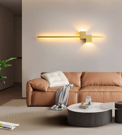 Minimalistische LED Wandlamp van Metaal, Indirecte Verlichting