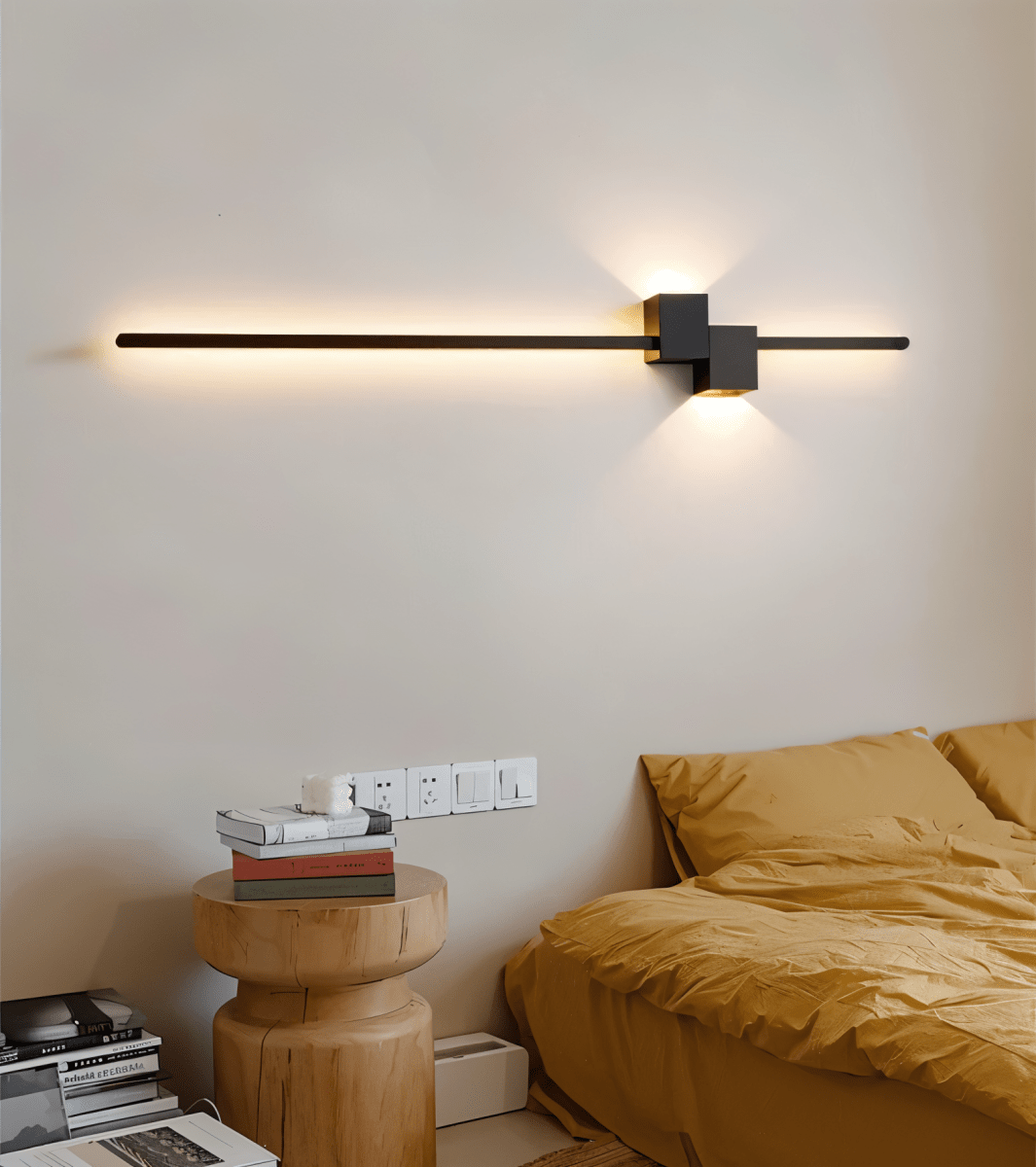 Minimalistische LED Wandlamp van Metaal, Indirecte Verlichting