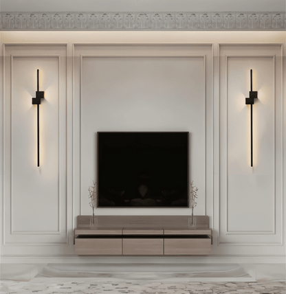 Minimalistische LED Wandlamp van Metaal, Indirecte Verlichting