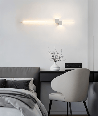 Minimalistische LED Wandlamp van Metaal, Indirecte Verlichting