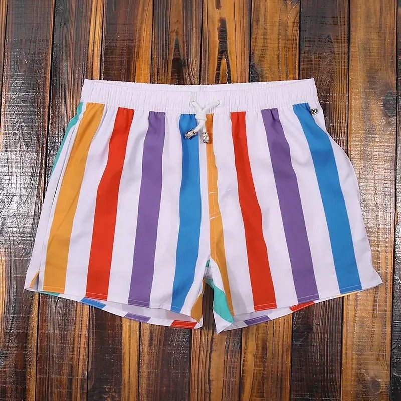 Costume da Bagno Uomo Quick Dry Design a Righe